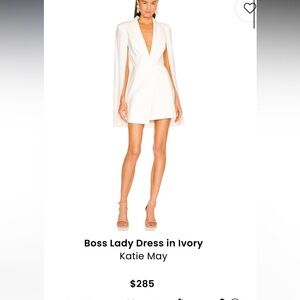 Boss Lady Dress- Ivory Size MEDIUM!